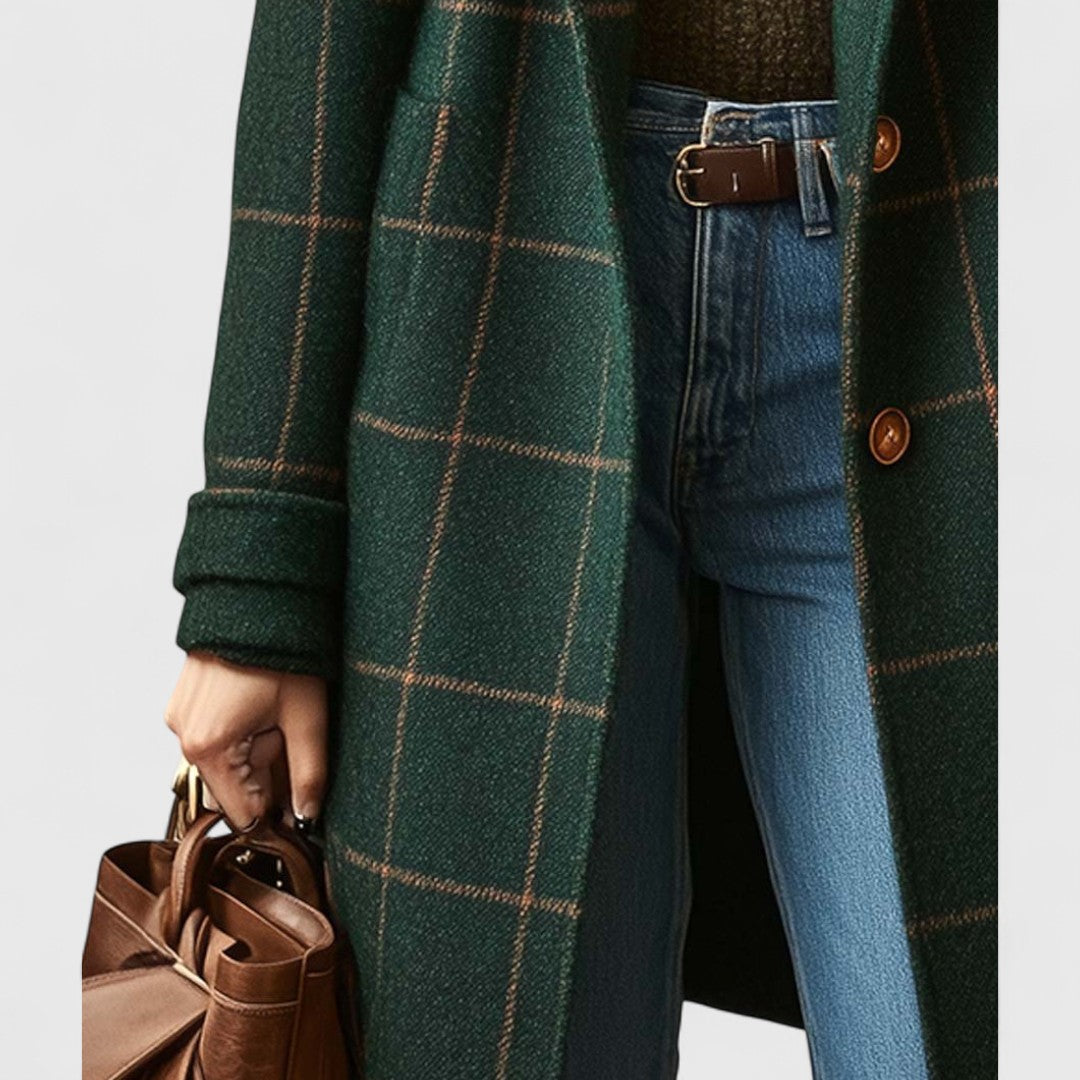Naomi | Windowpane Check Coat