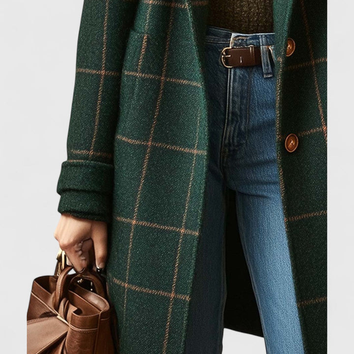 Naomi | Windowpane Check Coat