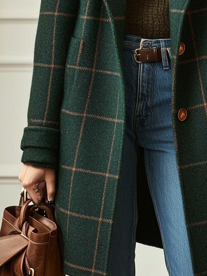 Beatrice | Tailored Windowpane Coat