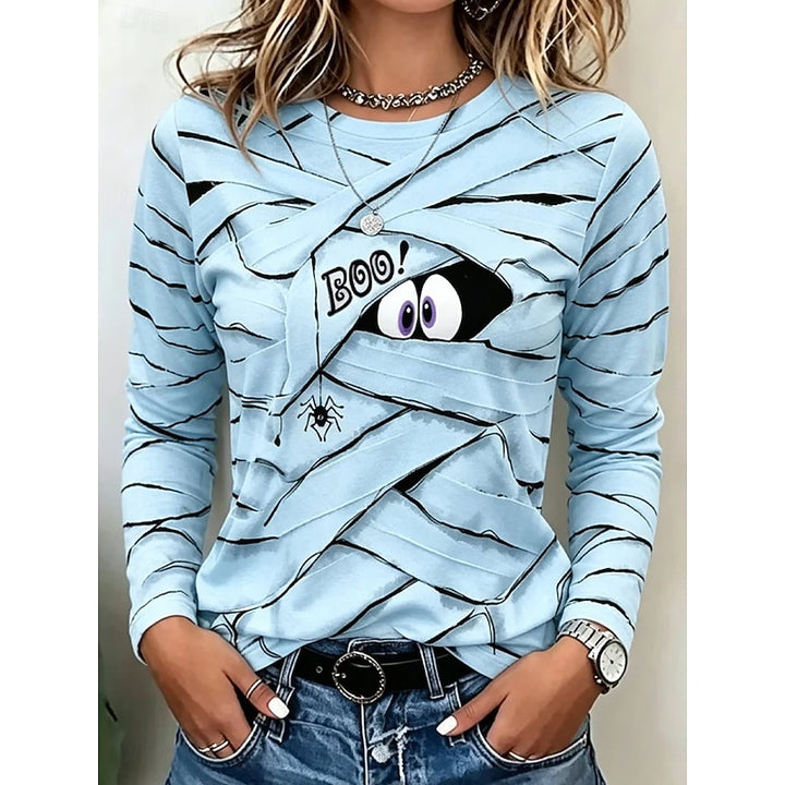 Georgia | Halloween Playful Graphic Long Sleeve Top