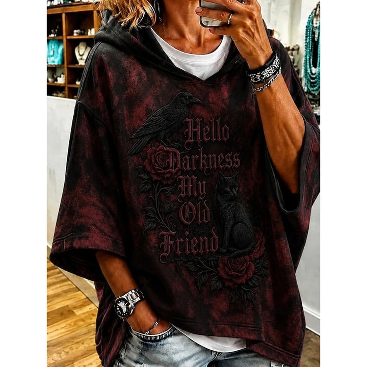 Wanda | Halloween Witch Graphic Oversized Hoodie