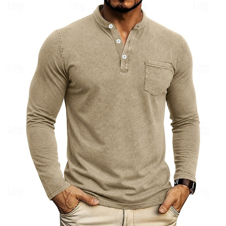 Quentin | Classic Long-Sleeve Henley Shirt