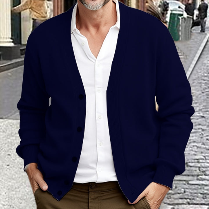 Malcolm | Christmas Button-Front Cardigan