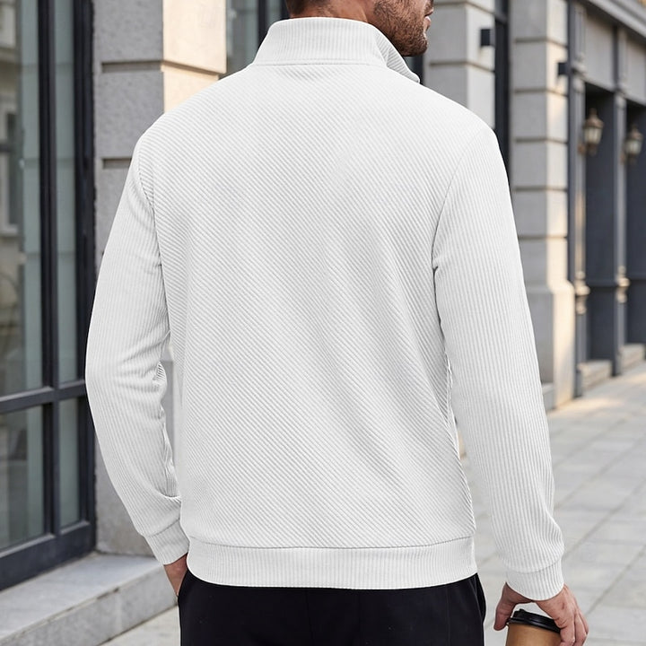Easton | Textured Quarter-Zip Pullover