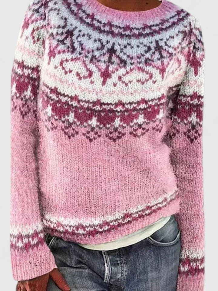 Marisa | Cozy Patterned Knit Sweater