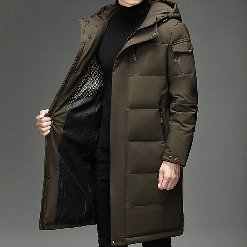 Grant | Hooded Longline Puffer Coat