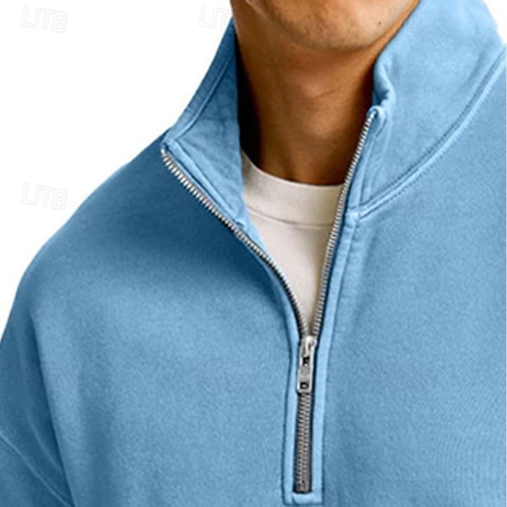 Callahan | Quarter-Zip Standing Collar Sweatshirt