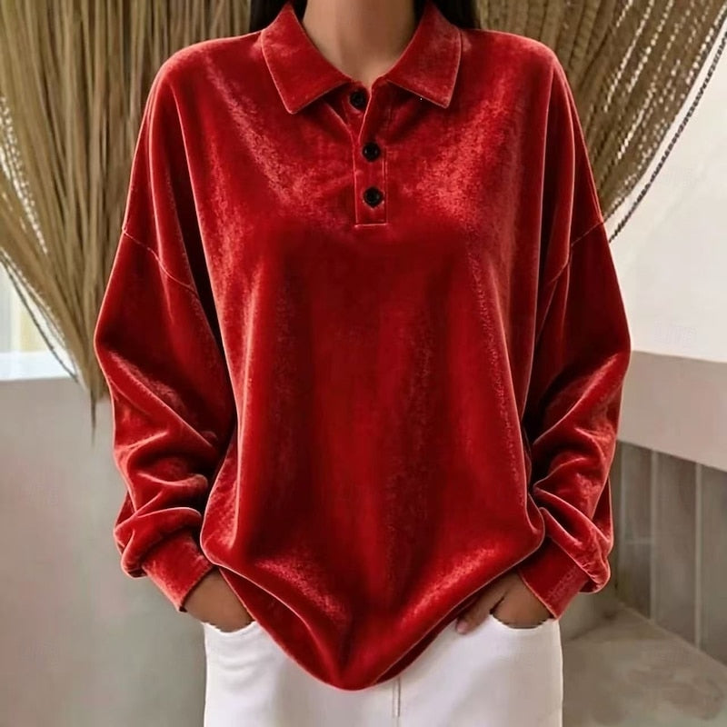 Lillian | Relaxed Collared Pullover