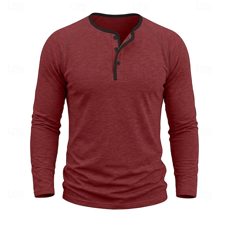 Weston | Classic Long-Sleeve Henley Shirt