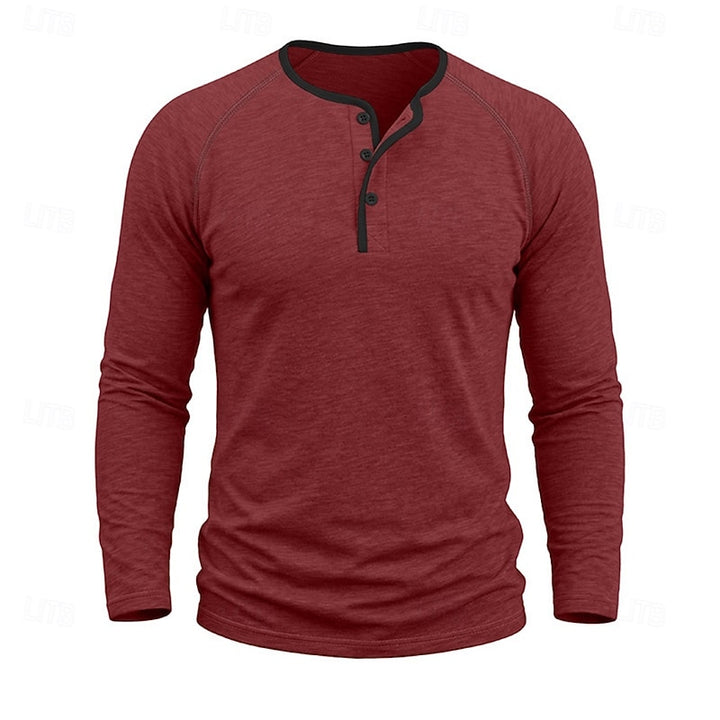 Weston | Classic Long-Sleeve Henley Shirt