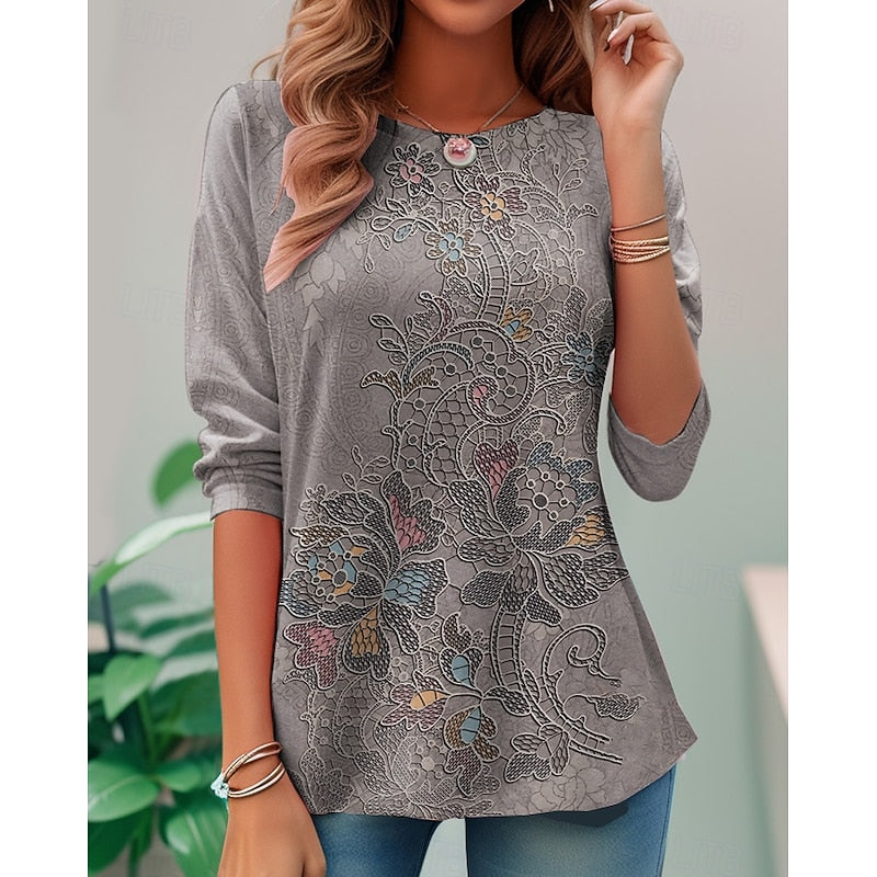 Juliet | Floral Long Sleeve Top