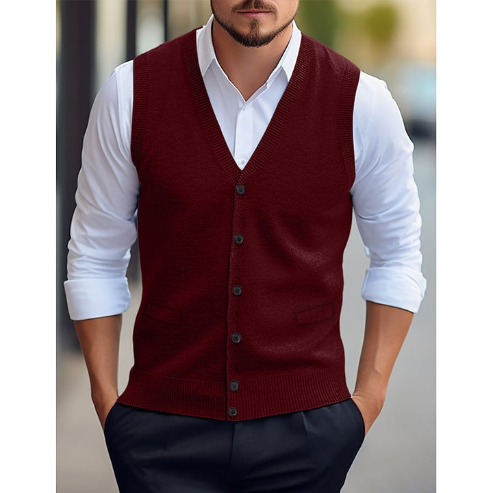 Harold | Christmas Buttoned Sweater Vest