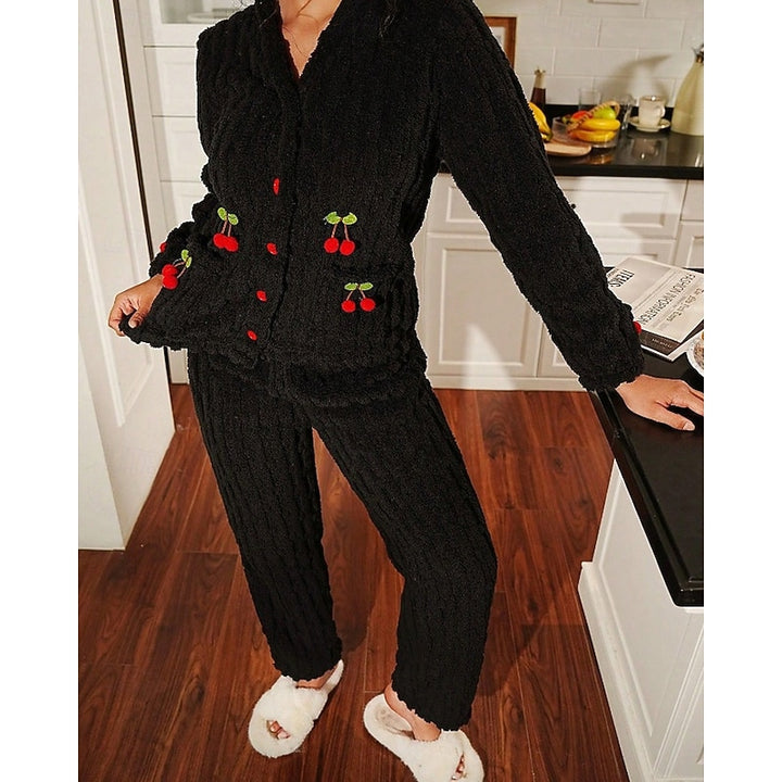 Helena | Cozy Cherry Two-Piece Set