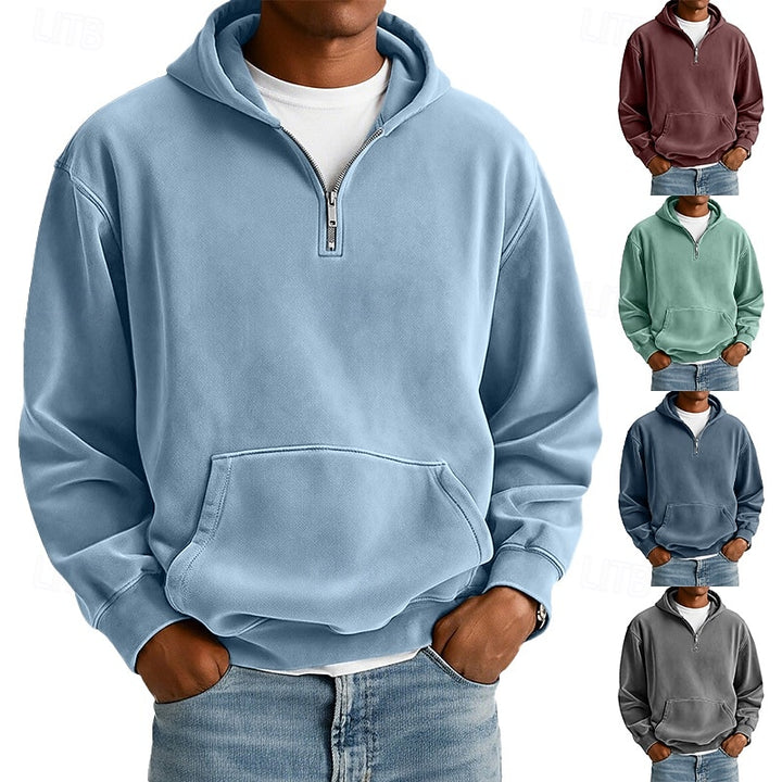 Byron | Relaxed Quarter-Zip Hoodie