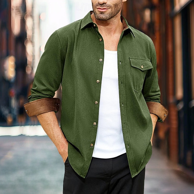 Grayson | Rugged Button-Front Overshirt