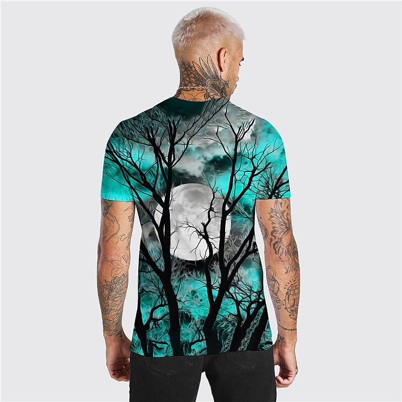Grayson | Halloween Moonlit Forest Graphic T-Shirt