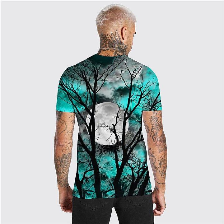 Grayson | Halloween Moonlit Forest Graphic T-Shirt