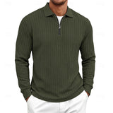 Maxwell | Textured Quarter-Zip Polo Shirt