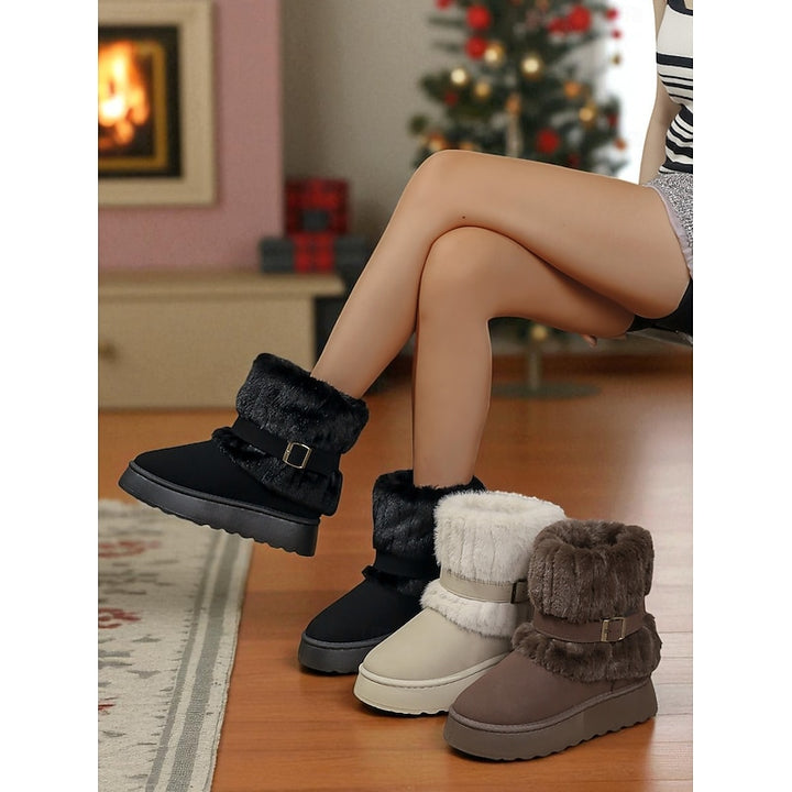 Lorna | Cozy Fur-Trimmed Winter Boots