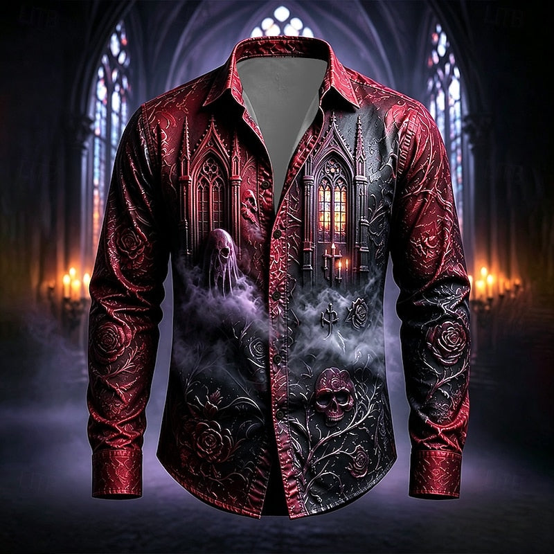 Ronan | Gothic Cathedral Halloween Shirt