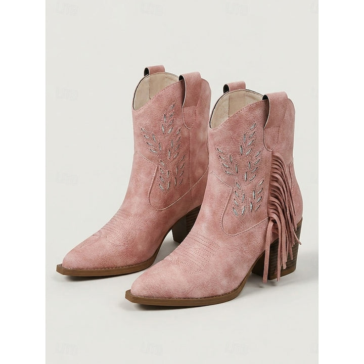 Savannah | Fringed Western Ankle Boots