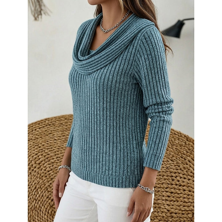 Lorelei | Cowl Neck Ribbed Sweater