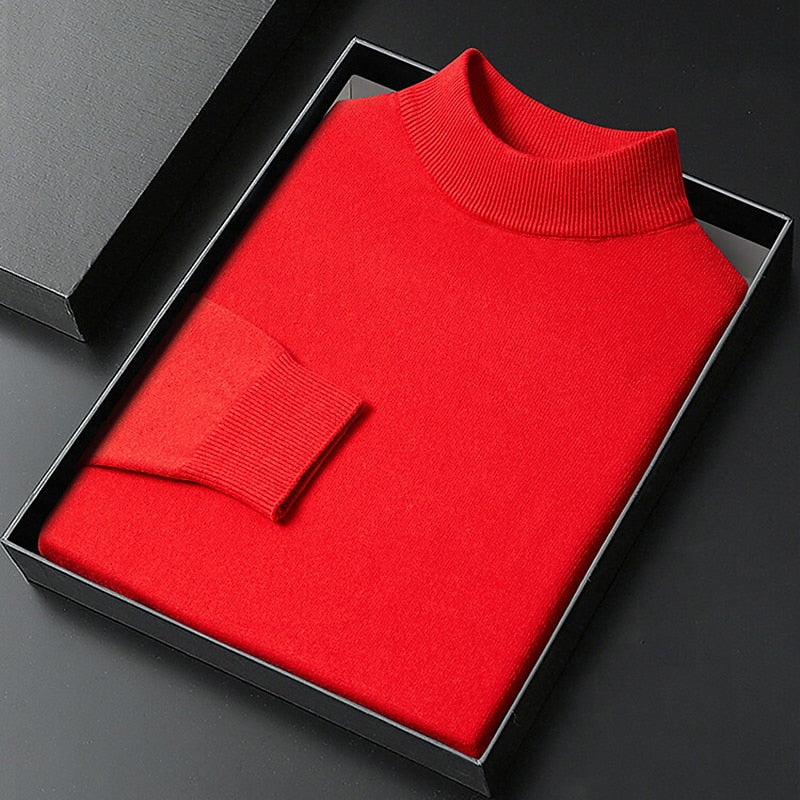 Calvin | Refined Mock Neck Sweater