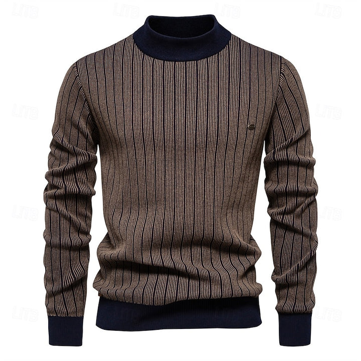 Everett | Ribbed Mock Neck Sweater