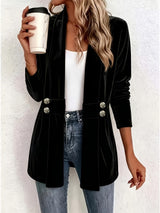 Solange | Tailored Button-Tab Blazer