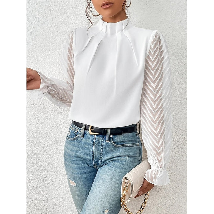 Patricia | Refined High-Neck Blouse