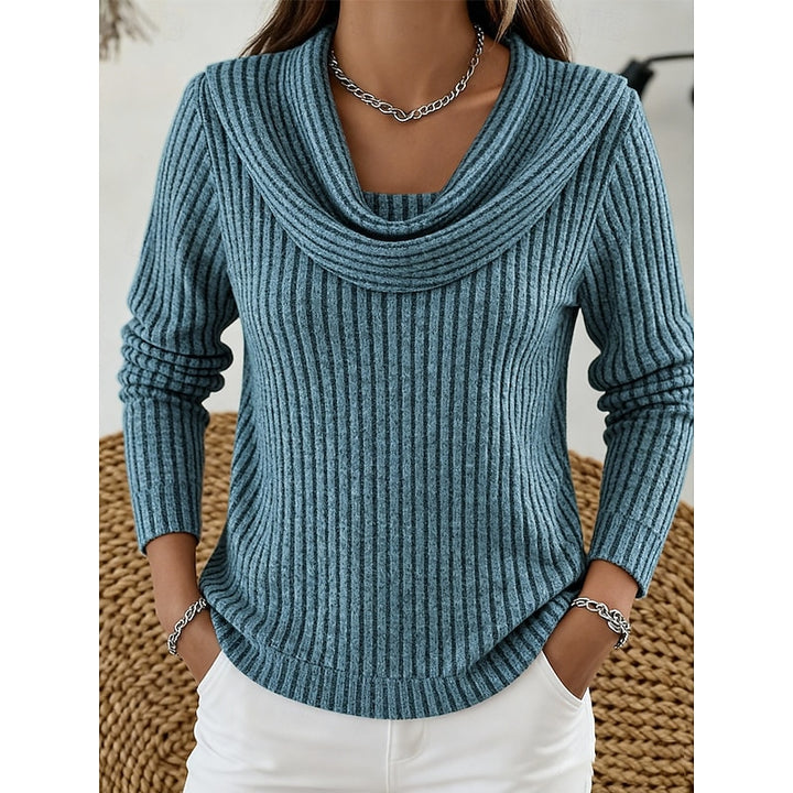 Lorelei | Cowl Neck Ribbed Sweater