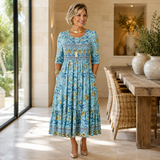 Bridgette | Smocked Floral Midi Dress