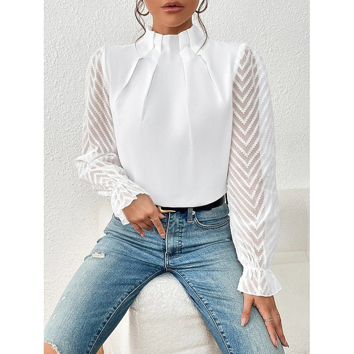 Patricia | Refined High-Neck Blouse