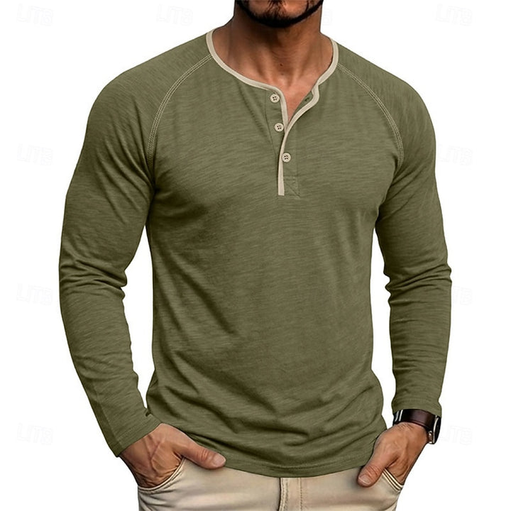 Weston | Classic Long-Sleeve Henley Shirt