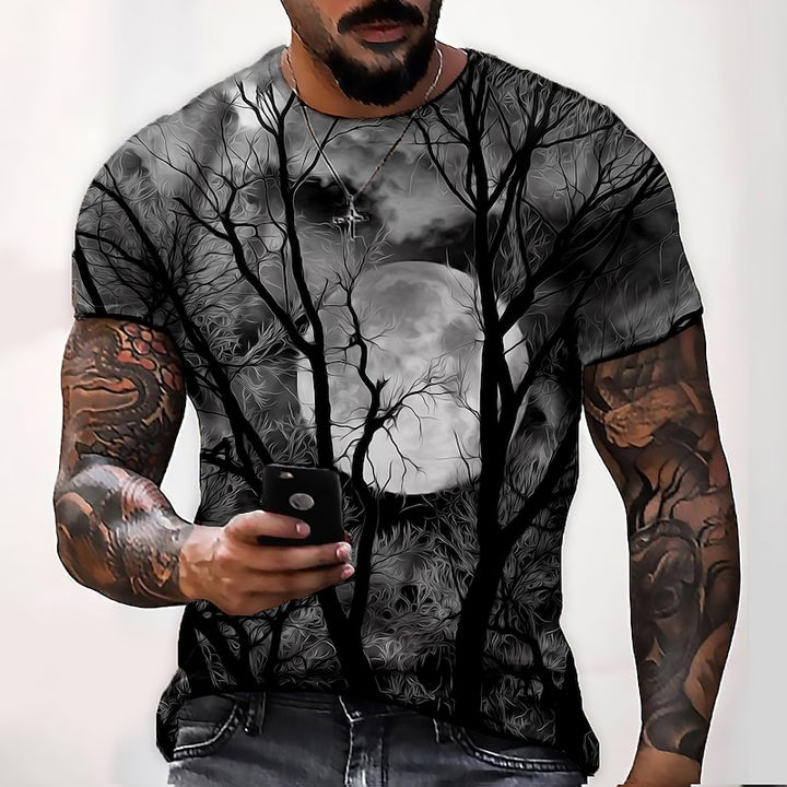 Grayson | Halloween Moonlit Forest Graphic T-Shirt