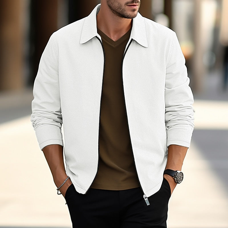 Ronan | Textured Lapel Overshirt