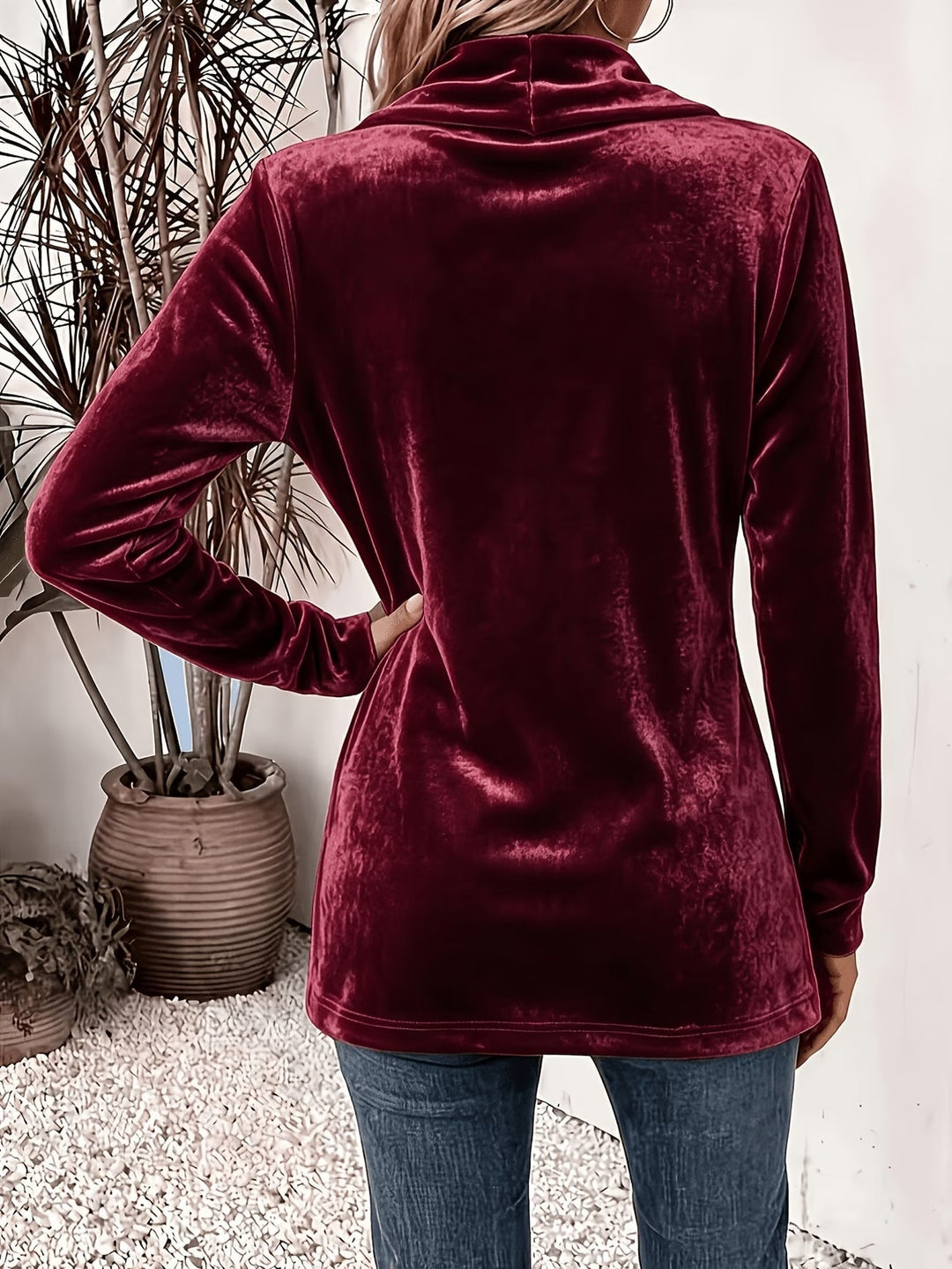 Brooke | Draped Button-Tab Blazer