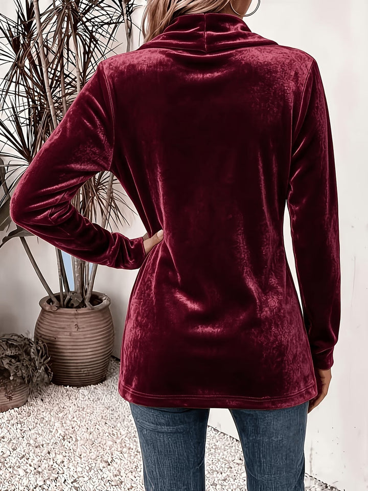 Brooke | Draped Button-Tab Blazer