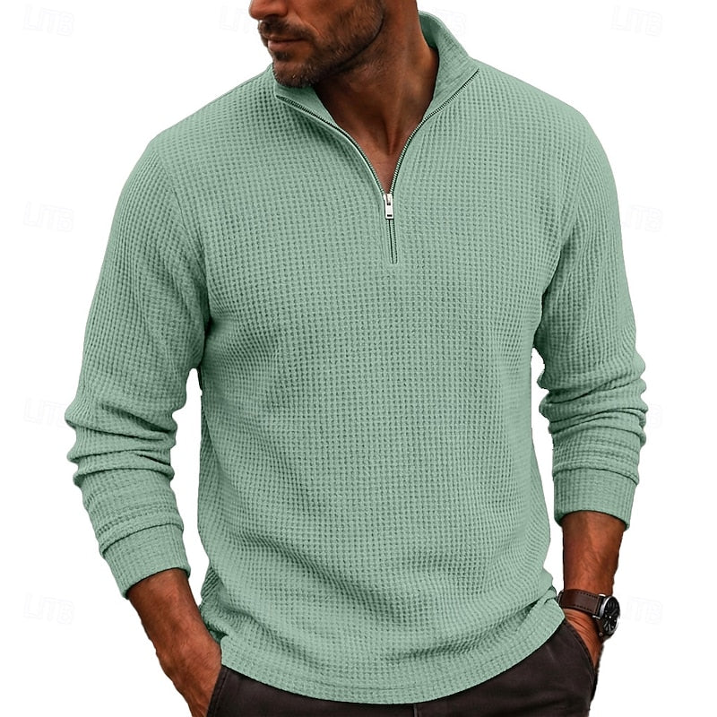 Sullivan | Textured Quarter-Zip Pullover