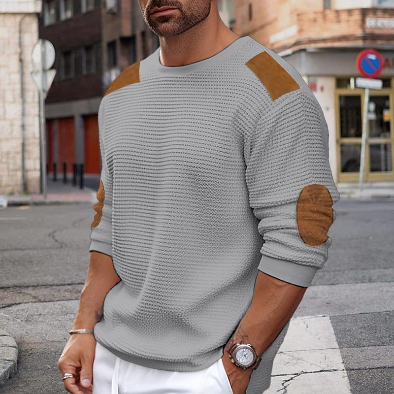 Sebastian | Textured Crew Neck Sweater