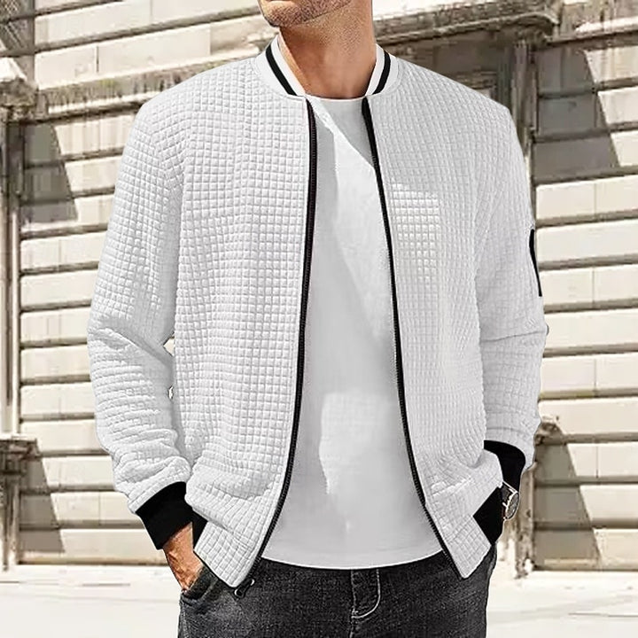 Elliott | Textured Stand-Collar Jacket