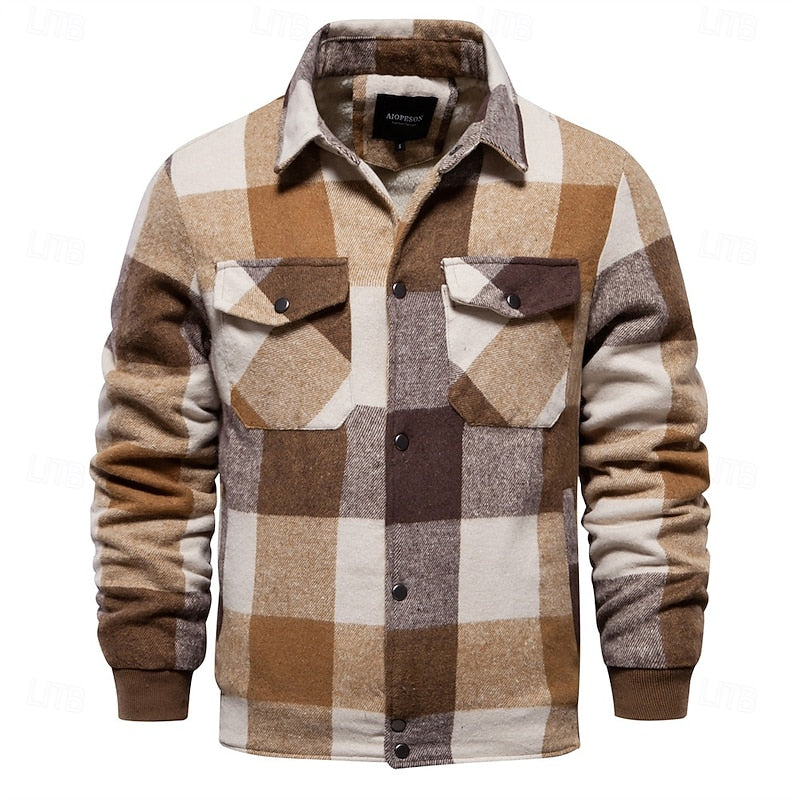 Beckett | Rugged Checked Shirt Jacket