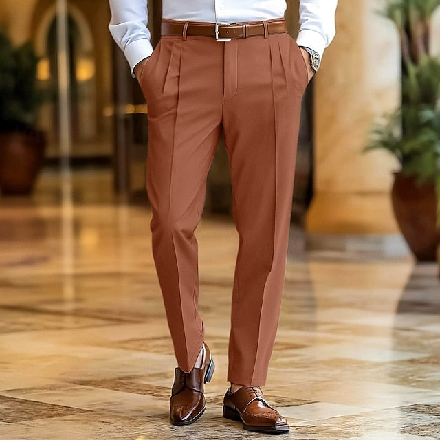 Travis | Men's Pleated Tailored Trousers