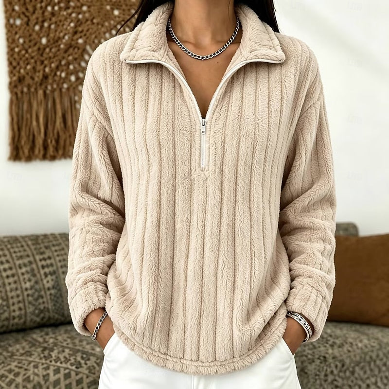 Tatiana | Cozy Quarter-Zip Pullover
