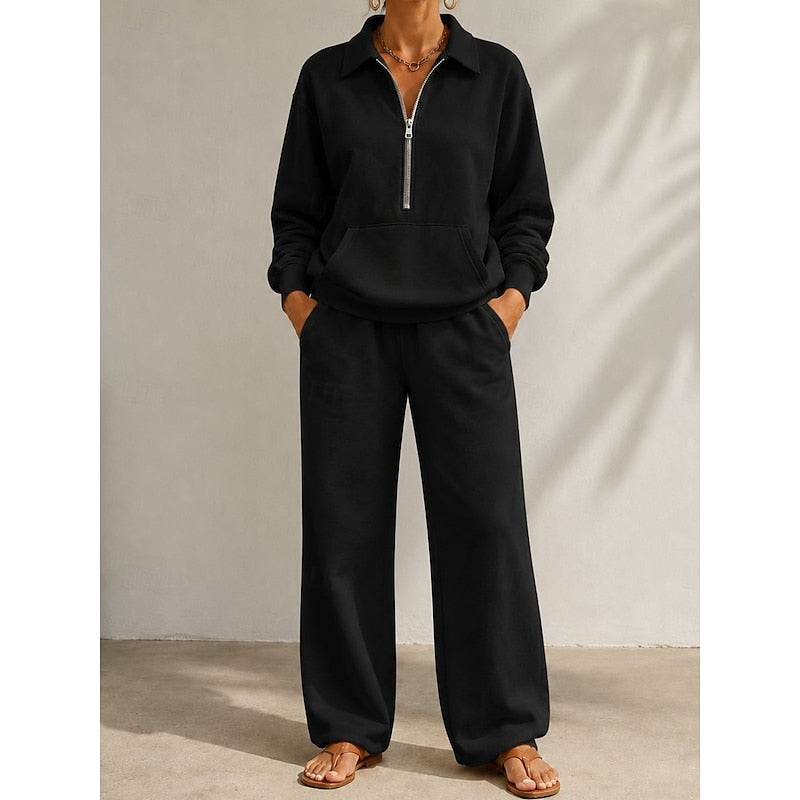 Marlow | Relaxed Half-Zip Two-Piece Set