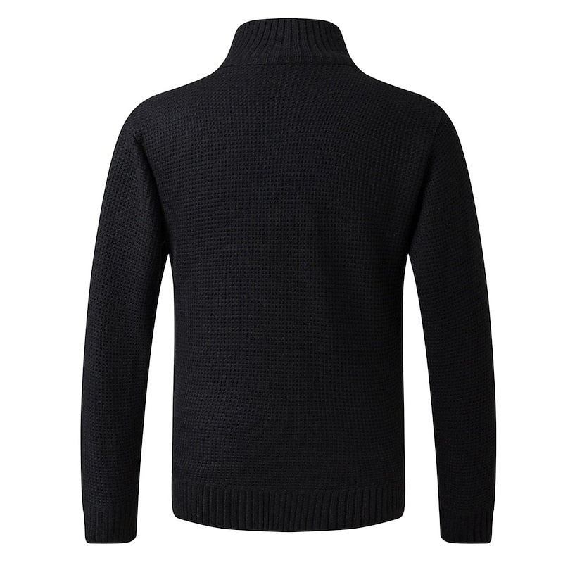 Reid | Stand-Collar Zip Cardigan