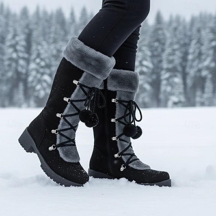 Wendy | Cozy Lace-Up Winter Boots