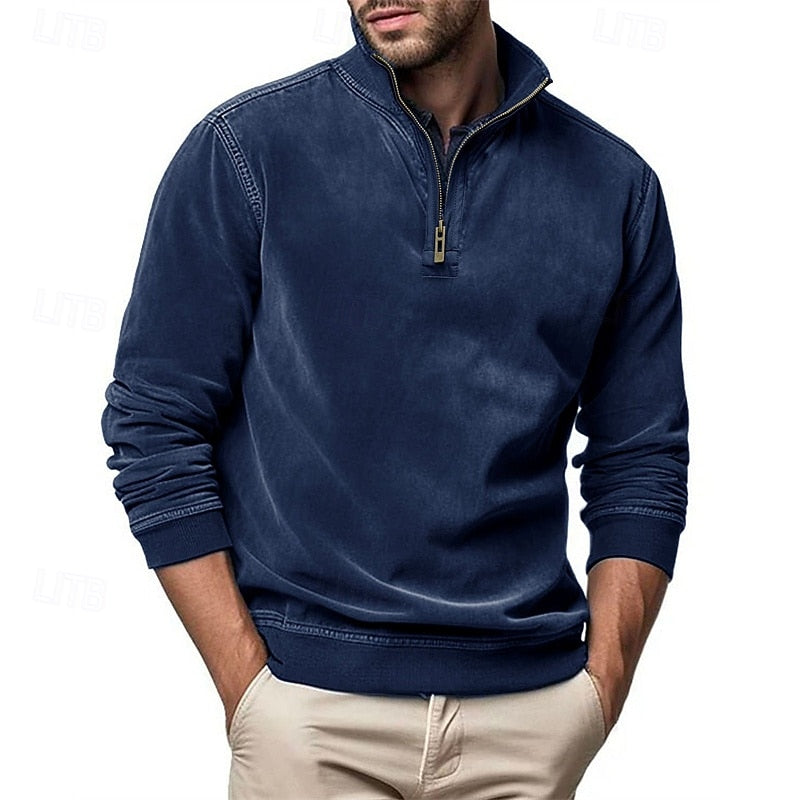Donovan | Quarter-Zip Stand-Collar Sweatshirt