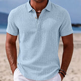 Desmond | Men's Linen Polo Shirt