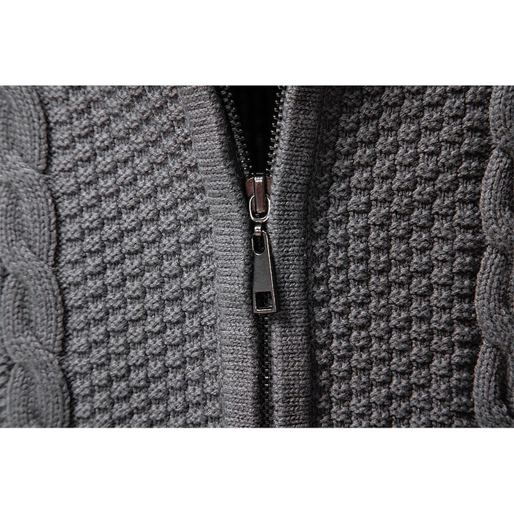 Spencer | Textured Zip-Up Cardigan